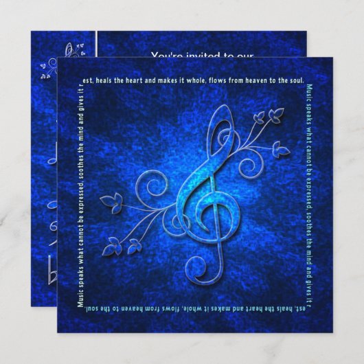 INVITATION MUSICALE - MULTI BUT (Devant / Derrière)