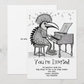 Invitation musicale personnalisée (Devant / Derrière)