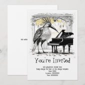 Invitation musicale personnalisée (Devant / Derrière)