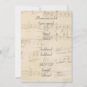 Invitation musicale Vintage de Paris (Dos)