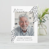 Invitation Musician Music Teacher Notes In Loving Memory (Debout devant)