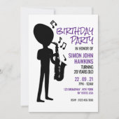 Invitation Musicien Alien, Anniversaire (Devant)