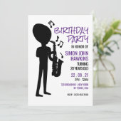 Invitation Musicien Alien, Anniversaire (Debout devant)