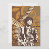 Invitation Musicien de jazz (Devant)