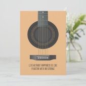 Invitation Musique Art Un Guitariste Sans Cordes (Debout devant)