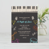 Invitation Musique Bonheur (Debout devant)