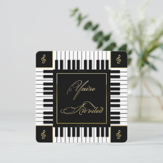 INVITATION MUSIQUE (CLAVIER PIANO) (Debout devant)