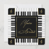 INVITATION MUSIQUE (CLAVIER PIANO) (Devant)
