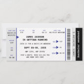 Invitation Musique Concert Billet Bachelor Week-end Itinérair (Devant)