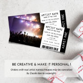 Invitation Musique Concert Billet cadeau