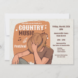 Invitation Musique country