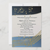 Invitation Musique dans l'air (Dos)