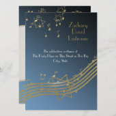 Invitation Musique dans l'air (Devant / Derrière)