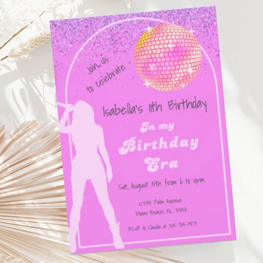 Invitation Musique Dans Son Anniversaire Ère Rose Anniversair