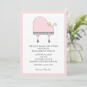 Invitation Musique de piano pour Baby Shower (Debout devant)