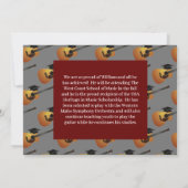 Invitation Musique du groupe de musiciens de guitare (Dos)