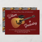 Invitation Musique du groupe de musiciens de guitare (Devant / Derrière)