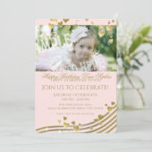 Invitation Musique et Coeurs d'anniversaire (Debout devant)