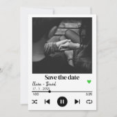 Invitation Musique Lecteur Album Couverture Photo Chanson Enr (Devant)