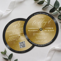 Musique LP Vintage Vinyl Gold Blanc Mariage modern