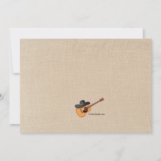 Invitation Musique occidentale (Dos)