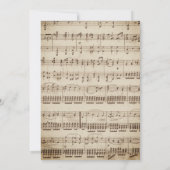 Invitation Musique Oh Baby shower Lavande Rustique Floral (Dos)