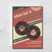 Invitation Musique rétro (Devant)