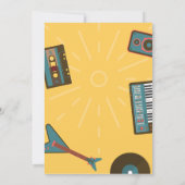 Invitation Musique rétro  (Dos)