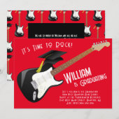 Invitation Musique rock guitare électrique (Devant / Derrière)