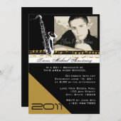 Invitation Musique / Saxophone (Devant / Derrière)