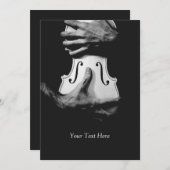 Invitation Musique violon (Devant / Derrière)