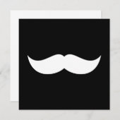 Invitation Mustache (Devant / Derrière)