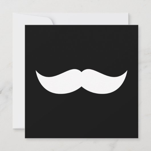 Invitation Mustache (Devant)