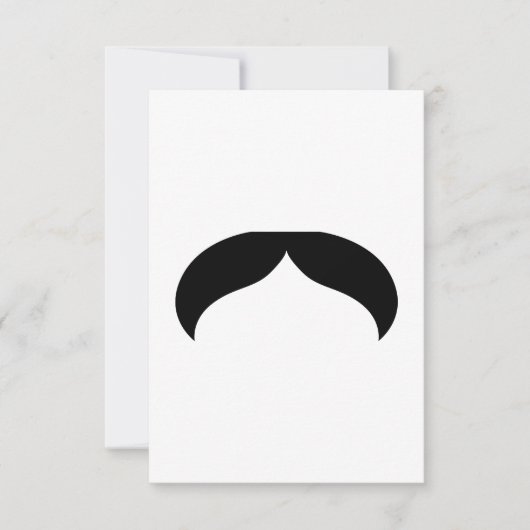 Invitation Mustache (Devant)