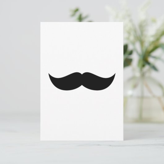 Invitation Mustache (Debout devant)