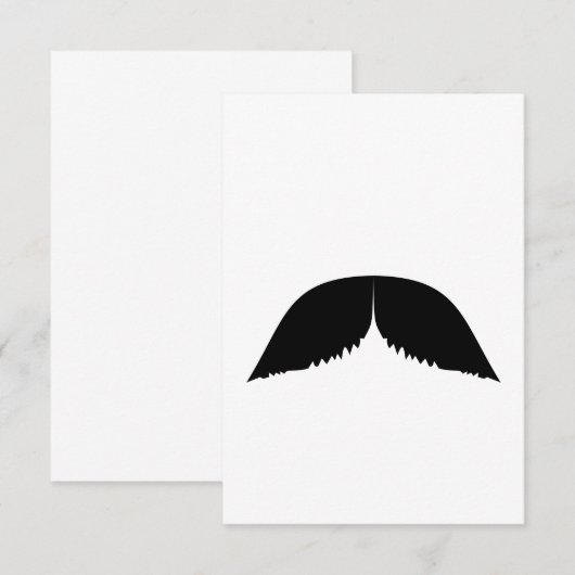 Invitation Mustache (Devant / Derrière)