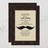 Invitation Mustache (Devant / Derrière)