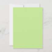 Invitation Mustache bash fête d'anniversaire citron vert aqua (Dos)