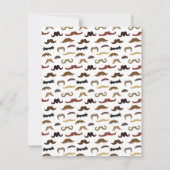 Invitation Mustache Motif Boy Baby shower Party (Dos)