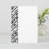 Invitation Mustache Stripes (Debout devant)