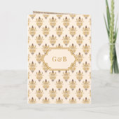 Invitation Mustard Ikat All in One Anand Karaj Sikh Mariage (Dos)