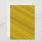 Invitation Mustard Jaune avec Gold et la fête de la casquette (Dos)