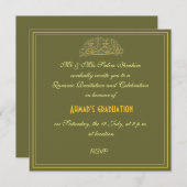 Invitation musulman de célébration de récit de (Devant / Derrière)