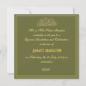 Invitation musulman de célébration de récit de (Devant)