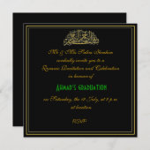 Invitation musulman de célébration de récit de (Devant / Derrière)