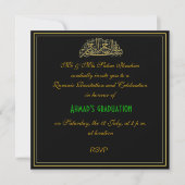 Invitation musulman de célébration de récit de (Devant)