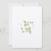 Invitation Musulman Elegant Yellow Gold Mariage (Dos)