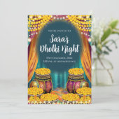 Invitation Musulmane Dholki invitations & Mehndi (Debout devant)