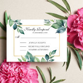 Invitation musulmane Feuille Eucalyptus moderne
