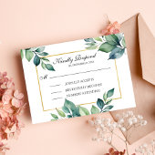 Invitation musulmane Feuille Eucalyptus moderne